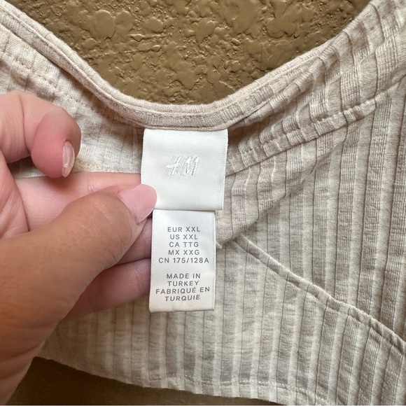 H&M Cream Ribbed Bra - Picture 3 of 4